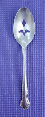 Queen's Court STAINLESS Pierced Serving Spoon - Image 1 of 4
