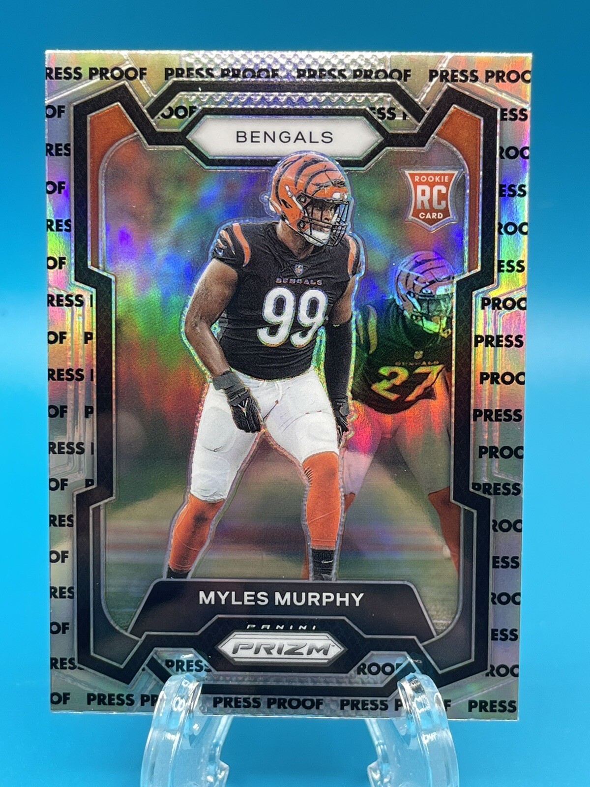 2023 Panini Prizm RC #320 Myles Murphy Press Proof Prizm SSP Case HIT Bengals