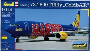 🛬 REVELL BOEING 737 TUIfly "GoldbAIR" 🐻HARIBO Modellflugzeug #04268 Neu in OVP 1:144 - Bild 1 von 7