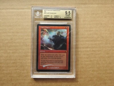 Last Chance Retro FOIL BGS 9.5 [Dominaria Remastered] Mtg Magic Free Tracking! - Image 1 of 2