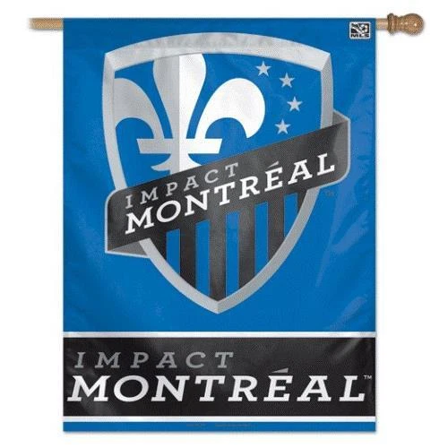 Montreal Impact Vertical Outdoor House Flag 27" x 37" - Image 1 of 1