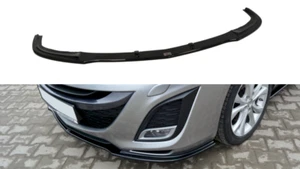 Front Diffuser Diffusor Maxton Design Gloss Black For Mazda 3 Mk2 Sport Preface - Picture 1 of 5
