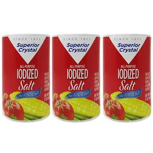 Salt Superior Crystal Das feinere Jodsalz, 3er Pack je 26 Oz - Bild 1 von 4