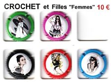 CAPSULES DE CHAMPAGNE CROCHET et FILLES "Femmes"