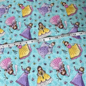OOP Princess Portraits Fabric Princess Fabric Quilting Cotton Fabric 1yd 15" - Picture 1 of 3