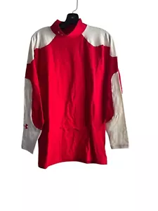 Under Armour Herren 2005 rot Kompression Passform Coldgear Stehkragen T-Shirt XXL neu mit Etikett - Bild 1 von 9