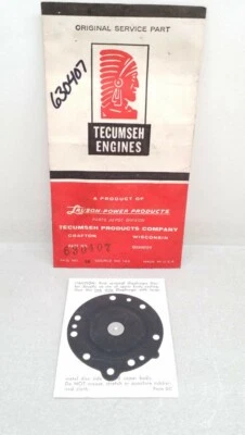 630407 Tecumseh оригинальная сервисная деталь - диафрагма карбюратора карбюратора - Изображение 1 из 3