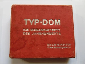 Spiel Typ-Dom, Typen-Domino, D.R.G.M. 1424308, 1930'er, mit Anleitungen - Bild 1 von 11