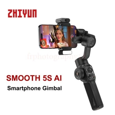 ZHIYUN Smooth 5S AI 3-Axis Smartphone Gimbal Handheld Stabilizer with AI Trackin - Image 1 of 4