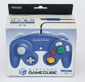Nintendo GameCube NGC Controller Pad Purple Indigo Clear KOR Korean Version - Picture 1 of 13