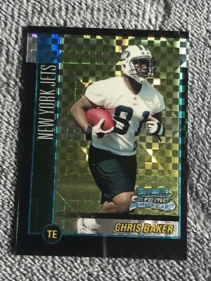 2002 Bowman Chrome Xfractors New York Jets Football Card #195 Chris Baker /250 - Image 1 of 3