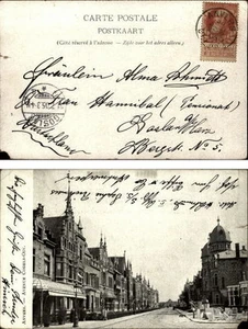 ANVERS Antwerpen Belgien 1905 Vintage Postcard Avenue Cogles-Osy (nach Goslar) - Picture 1 of 1