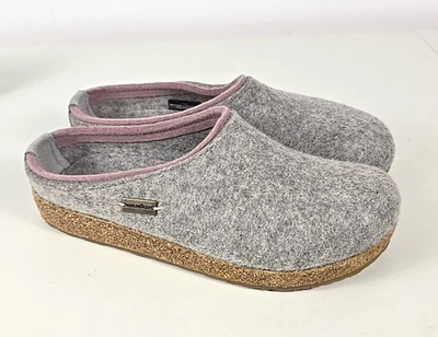 Chinelos Haflinger Feminino KRIS Cinza Rosa Rosa Tamancos Chinelos Tamanho 40 /EUA 9 Novo sem Caixa -LEIA DESC- - Imagem 1 de 4