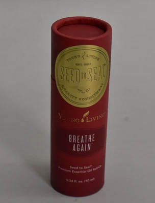 Young Living Breathe Again 优质精油滚装 0.34 液量盎司 10 毫升 — 第 1/4 张图片