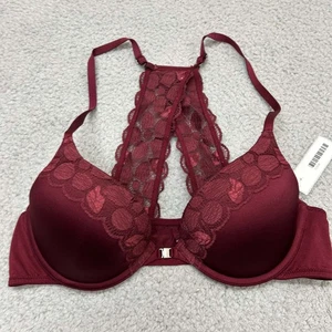 Aerie Bra 36B T-Shirt Bra Racerback American Eagle Outfitters Bra Lace Trim - Picture 1 of 9