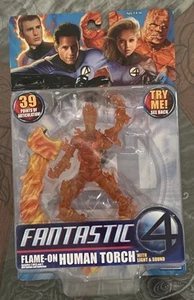 Fantastic Four Toy Biz Flame On Human Torch 2005 NIB - Picture 1 of 3