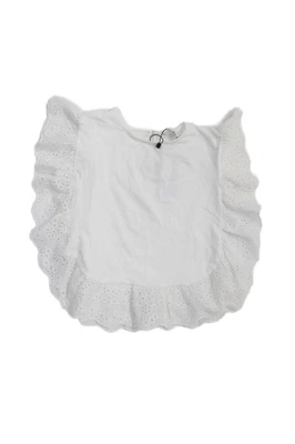 Blusa blanca sin mangas con volantes talla 9 de Zara para niñas Foto 1 de 4