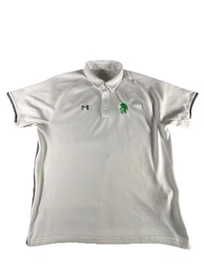 Under Armour Michigan State Spartans Polo Shirt Men's 2XL White MSU - Picture 1 of 9