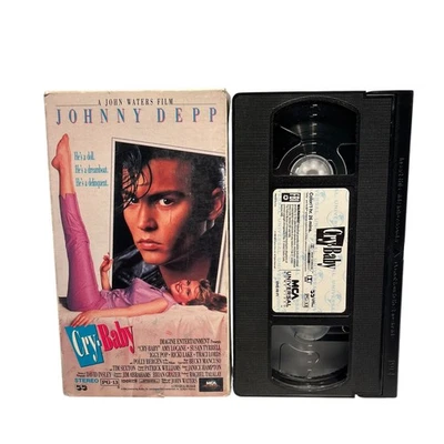 Cry Baby (VHS, 1990) Johnny Depp John Waters Cult Classic Musical Rare V15 - Image 1 of 4