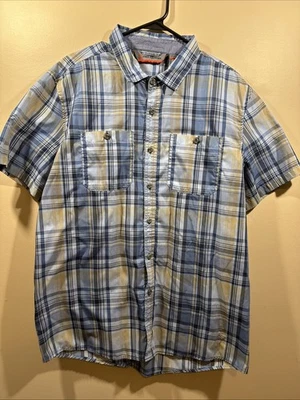 Camisa a Cuadros Azul Manga Corta Free Country Senderismo Exterior Para Hombre Talla XL A114 Foto 1 de 4