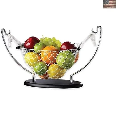 Hamaca Bravada negra de frutas y verduras - Elegante solución de almacenamiento de circulación de aire Foto 1 de 2