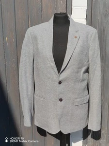 Blazer gris mediano Feraud para hombre, chaqueta de un solo pecho 42 - Imagen 1 de 13