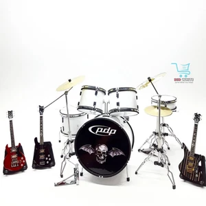 Juego de batería y guitarra en miniatura - Inspirado en Avenged Sevenfold - Decoración de escritorio de música - Imagen 1 de 5