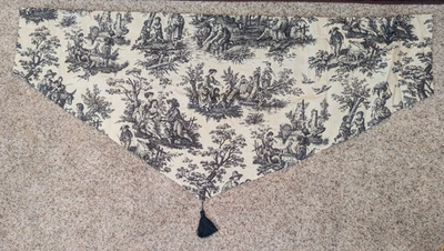 Waverly садовая комната французское кантри черный туалет занавеска балдахин - Изображение 1 из 4