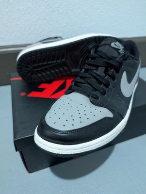 Nike Air Jordan 1 Retro Low OG Black White Shadow Grey SZ 10 - Image 1 of 4