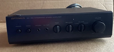 Realistic Optimus SA-155 Integrated Stereo Amplifier for Parts/Repair - Image 1 of 4
