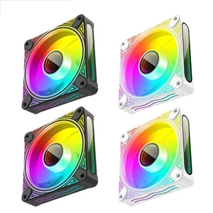 PC Cases Fans CPU Coolers,Colorful Radiator 120mm Aura Sync PWM ARGB Cooling Fan - Afbeelding 1 van 10