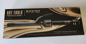 Hot Tools Ferro arricciacapelli conico professionale nero oro salone 3/4 pollici - Foto 1 di 2