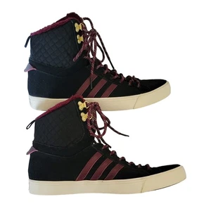 Adidas Neo Park Damen-Sneaker mit Fellfutter hoher Spitze schwarz/rotbraun Größe 9,5 - Bild 1 von 5