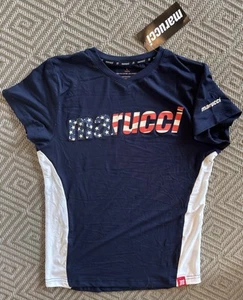 NWT Marucci Performance Fabric Girls Shirt America Red White Blue YL Youth Large - Picture 1 of 2