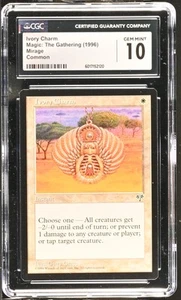 IVORY CHARM Mirage CGC 10 Gem Mint MTG [Nostalgium] - Picture 1 of 2