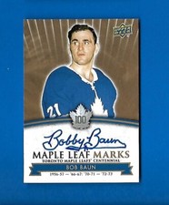 2017-18 TORONTO MAPLE LEAFS CENTENNIAL LEAF MARKS AUTOGRAPH & AKA CARD SEE LIST