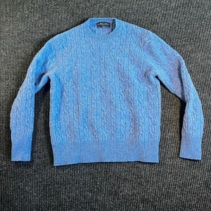 Brooks Brothers 100% Lambswool Women's Sweater Blue Size Large - Picture 1 of 9