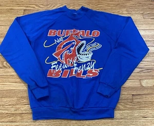 Vintage 1989 Buffalo Bills Sweatshirt Gr. Large "Feeding Frenzy" - Neuwertig! - Bild 1 von 10