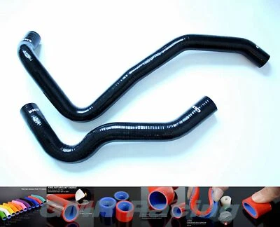 Fit 94-01 Dodge Ram 2500 3500 5.9 L6 DIESEL Radiator Silicone Hose Black Foto 1 de 4
