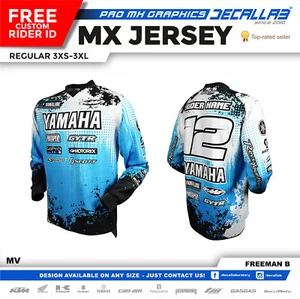 Camiseta de carreras Decallab Motocross MX BMX DH - Imagen 1 de 6