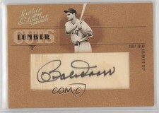 2005 Donruss Leather & Lumber Lumber Cuts Bats /128 Bobby Doerr #LC-8 Auto HOF