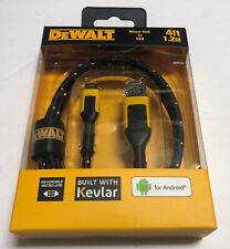 DEWALT Cable Braided Reinforced 4ft USB for Android