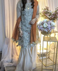 asian pakistani indian wedding/party wear dress - Picture 1 of 2