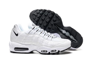 Nike Air Max 95 OG Neon Retro White Black sport Comfortable Running Men's Shoes - Picture 1 of 5