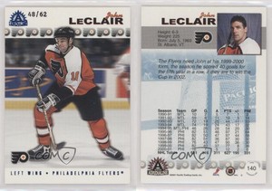 2001-02 Pacific Adrenaline Blue /62 John LeClair #140