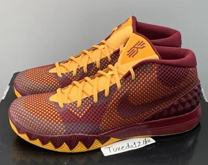 DS Nike Kyrie 1 ID sz12 Wine/Gold Cleveland Cavs pe htm protro grinch kobe - Picture 1 of 5