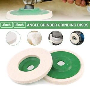 4/5inch Wool Buffing Grinder Wheel Felt Polishing Disc Pad Set Tool 1/5/10/20Pcs - Picture 1 of 13