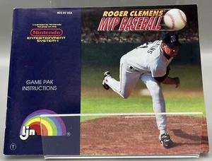 Roger Clemens' MVP Baseball (Nintendo NES, 1989) solo manual de instrucciones - Imagen 1 de 2