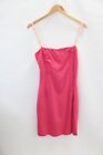 Women's DOLCE & GABBANA Hot Pink Hook & Loop Close Pencil Dress Size 8 - CA8