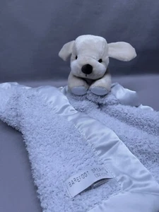 Barefoot Dreams Cozychic Puppy Dog Plush Baby Lovey Security Blanket Satin Trim - Picture 1 of 15